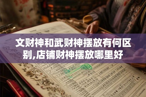 文财神和武财神摆放有何区别,店铺财神摆放哪里好
