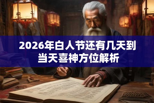 2026年白人节还有几天到 当天喜神方位解析