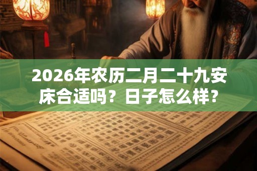 2026年农历二月二十九安床合适吗？日子怎么样？