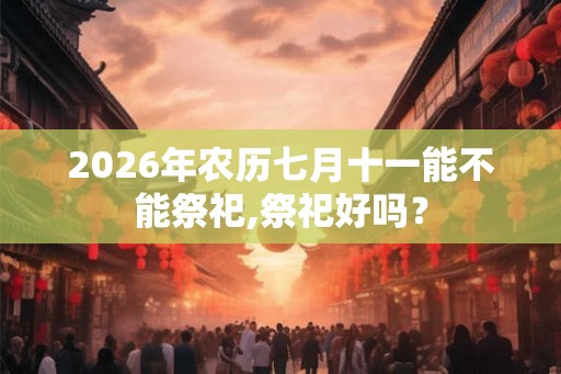 2026年农历七月十一能不能祭祀,祭祀好吗？