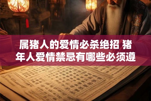 属猪人的爱情必杀绝招 猪年人爱情禁忌有哪些必须遵守