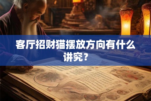 客厅招财猫摆放方向有什么讲究？