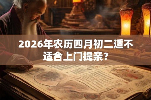 2026年农历四月初二适不适合上门提亲？