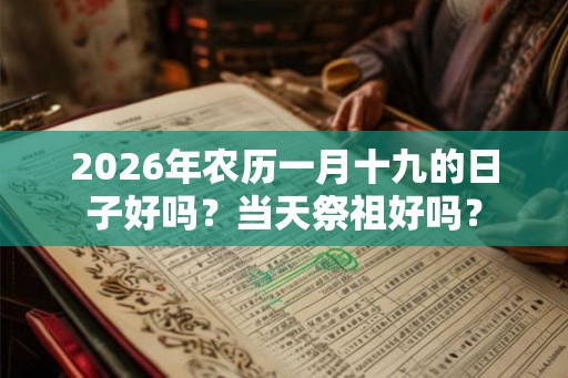 2026年农历一月十九的日子好吗？当天祭祖好吗？