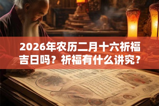 2026年农历二月十六祈福吉日吗？祈福有什么讲究？