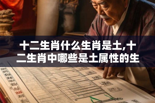 十二生肖什么生肖是土,十二生肖中哪些是土属性的生肖