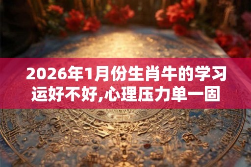 2026年1月份生肖牛的学习运好不好,心理压力单一固执