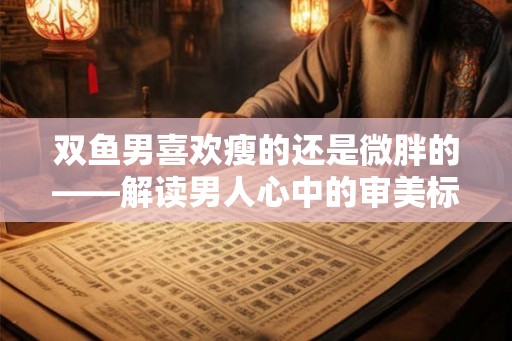 双鱼男喜欢瘦的还是微胖的——解读男人心中的审美标准