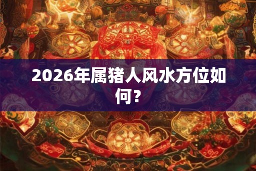 2026年属猪人风水方位如何？