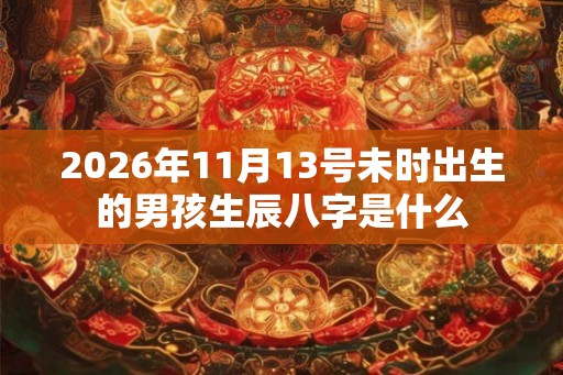 2026年11月13号未时出生的男孩生辰八字是什么