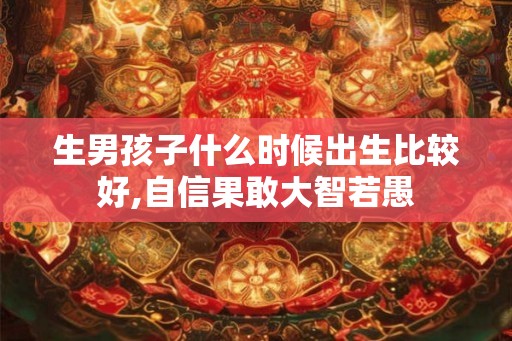生男孩子什么时候出生比较好,自信果敢大智若愚