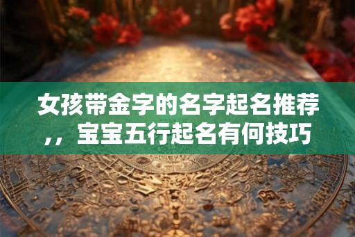 女孩带金字的名字起名推荐,，宝宝五行起名有何技巧？