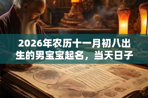 2026年农历十一月初八出生的男宝宝起名，当天日子如何？