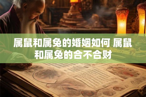 属鼠和属兔的婚姻如何 属鼠和属兔的合不合财