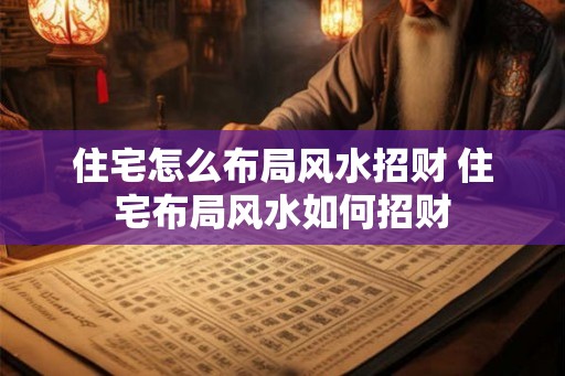 住宅怎么布局风水招财 住宅布局风水如何招财