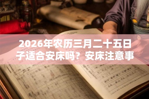 2026年农历三月二十五日子适合安床吗？安床注意事项？