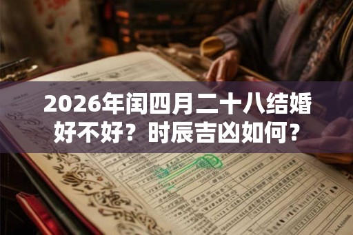 2026年闰四月二十八结婚好不好?时辰吉凶如何? 2026年闰四月二十八结婚好不好?时辰吉凶如何?