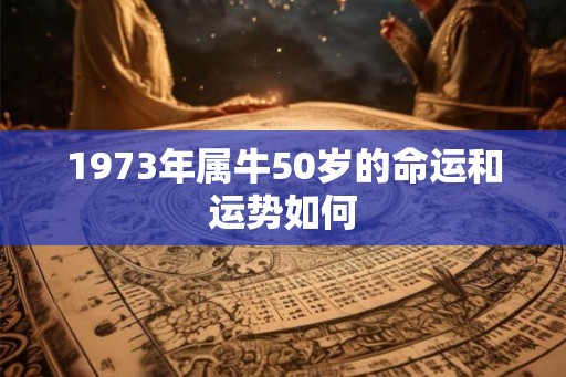 1973年属牛50岁的命运和运势如何 1973年属牛50岁的命运和运势如何