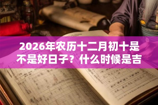 2026年农历十二月初十是不是好日子？什么时候是吉时？