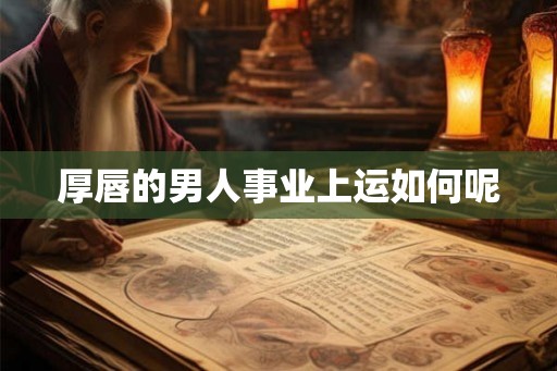 厚唇的男人事业上运如何呢