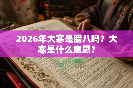2026年大寒是腊八吗？大寒是什么意思？