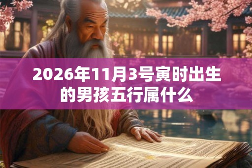2026年11月3号寅时出生的男孩五行属什么 2026年11月3号寅时出生的男孩五行属什么