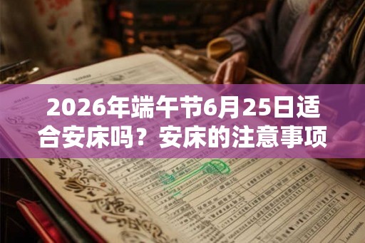 2026年端午节6月25日适合安床吗？安床的注意事项？