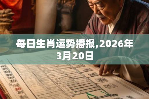每日生肖运势播报,2026年3月20日