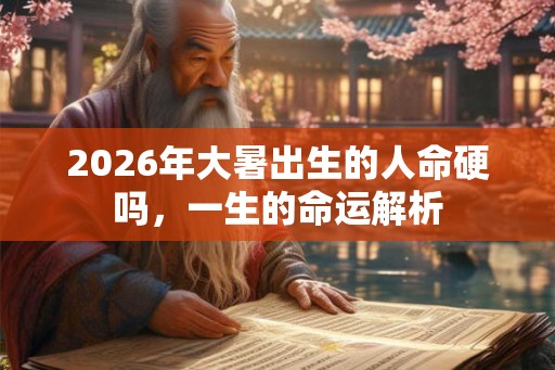 2026年大暑出生的人命硬吗，一生的命运解析