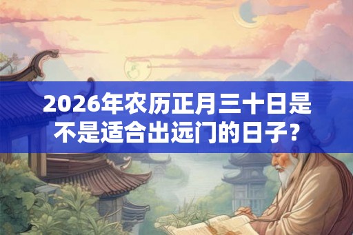 2026年农历正月三十日是不是适合出远门的日子？