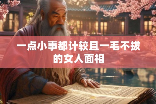 一点小事都计较且一毛不拔的女人面相 一点小事都计较且一毛不拔的女人面相