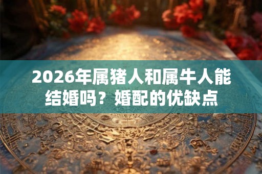 2026年属猪人和属牛人能结婚吗?婚配的优缺点 2026年属猪人和属牛人能结婚吗?婚配的优缺点