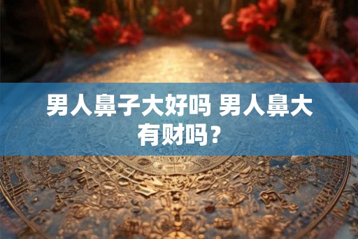 男人鼻子大好吗 男人鼻大有财吗？