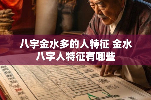 八字金水多的人特征 金水八字人特征有哪些