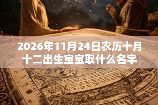2026年11月24日农历十月十二出生宝宝取什么名字