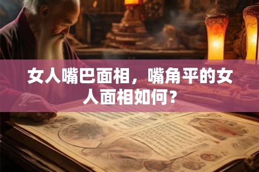 女人嘴巴面相，嘴角平的女人面相如何？