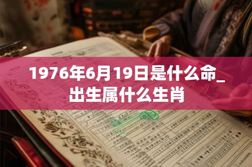 1976年6月19日是什么命_出生属什么生肖