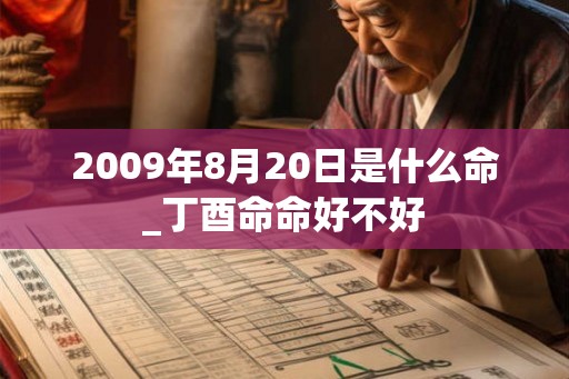 2009年8月20日是什么命_丁酉命命好不好