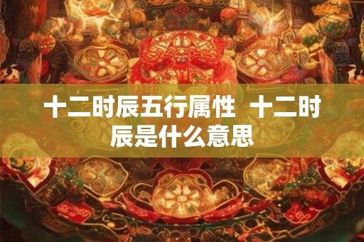 十二时辰五行属性  十二时辰是什么意思