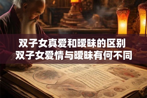 双子女真爱和暧昧的区别 双子女爱情与暧昧有何不同 双子女真爱和暧昧的区别 双子女爱情与暧昧有何不同