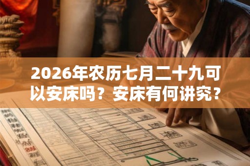 2026年农历七月二十九可以安床吗?安床有何讲究? 2026年农历七月二十九可以安床吗?安床有何讲究?