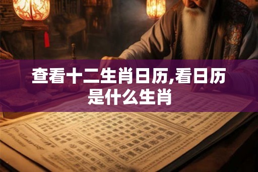 查看十二生肖日历,看日历是什么生肖