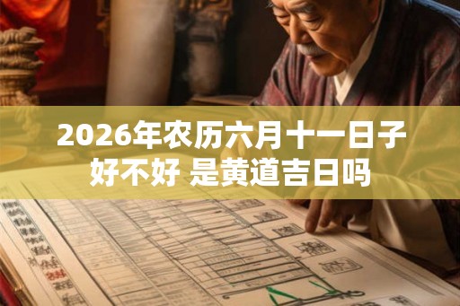 2026年农历六月十一日子好不好 是黄道吉日吗