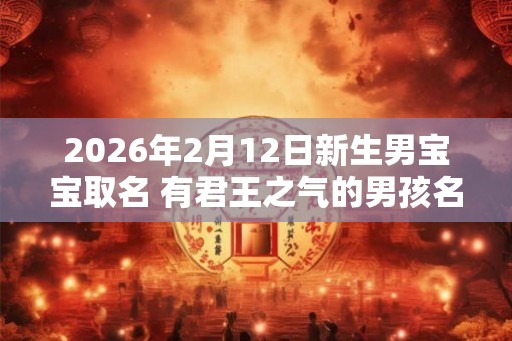 2026年2月12日新生男宝宝取名 有君王之气的男孩名字