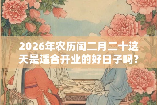 2026年农历闰二月二十这天是适合开业的好日子吗？