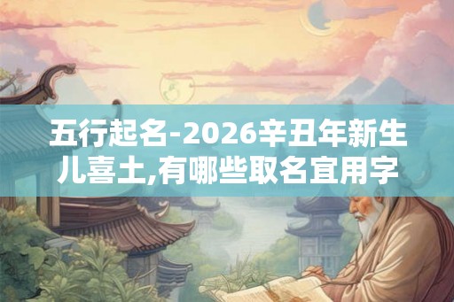 五行起名-2026辛丑年新生儿喜土,有哪些取名宜用字