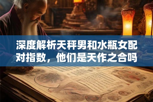 深度解析天秤男和水瓶女配对指数，他们是天作之合吗？