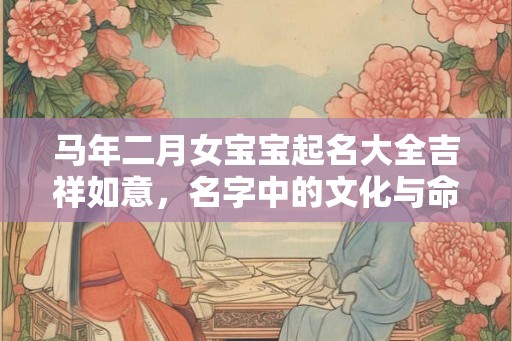 马年二月女宝宝起名大全吉祥如意，名字中的文化与命运
