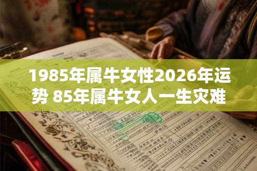 1985年属牛女性2026年运势 85年属牛女人一生灾难