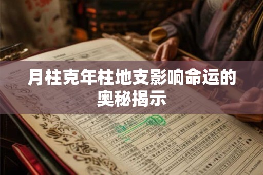 月柱克年柱地支影响命运的奥秘揭示 月柱克年柱地支影响命运的奥秘揭示